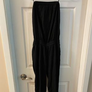 Strapless black jumpsuit Aritzia